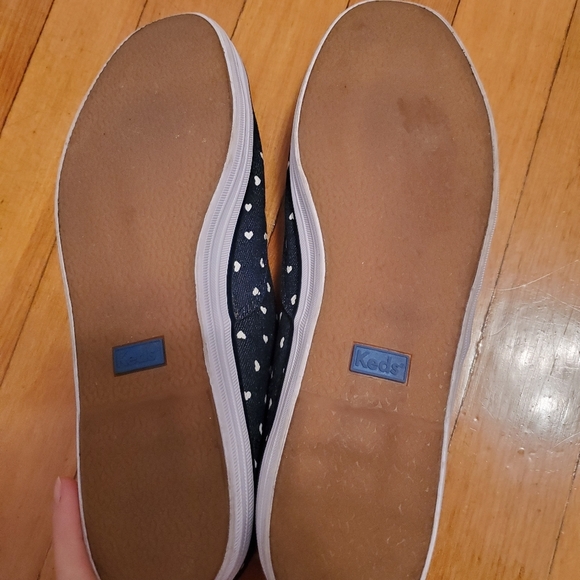Keds x Taylor Swift shoes women size 11 US, denim with white hearts. - Picture 2 of 3